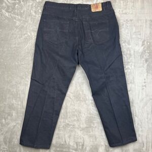 Members Property Mens Straight Leg Dark Blue Denim Jeans W44 L32